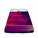 Egyptian-pyramids-night-landscape-cartoon Fitted Sheet (Full/ Double Size) View1