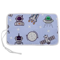 Seamless-pattern-with-space-theme Pen Storage Case (l) by Salman4z