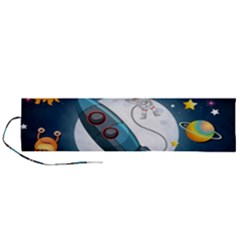 Spaceship-astronaut-space Roll Up Canvas Pencil Holder (l) by Salman4z