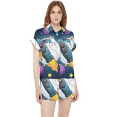 Spaceship-astronaut-space Chiffon Lounge Set by Salman4z