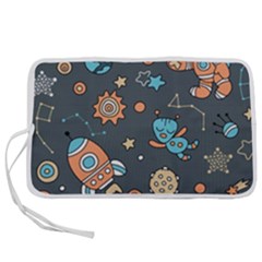 Space-seamless-pattern Pen Storage Case (s) by Salman4z