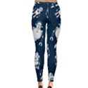 White-robot-blue-seamless-pattern Inside Out Leggings View2