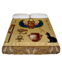 Egypt-horizontal-illustration Fitted Sheet (california King Size) by Salman4z