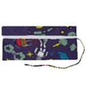 Vector-flat-space-design-background-with-text -- Roll Up Canvas Pencil Holder (S) View2