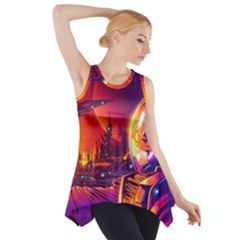 Far-future-human-colonization Side Drop Tank Tunic by Salman4z