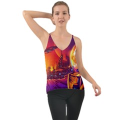 Far-future-human-colonization Chiffon Cami by Salman4z