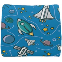 About-space-seamless-pattern Seat Cushion by Salman4z