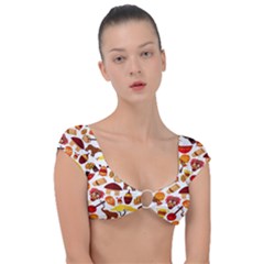 Africa-jungle-ethnic-tribe-travel-seamless-pattern-vector-illustration Cap Sleeve Ring Bikini Top by Salman4z