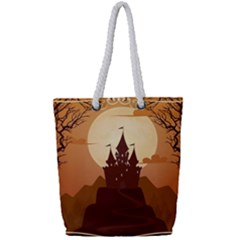 Beautiful-castle Full Print Rope Handle Tote (small) by Salman4z