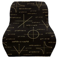 Abstract-math Pattern Car Seat Back Cushion  by Salman4z