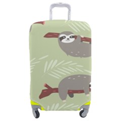 Sloths-pattern-design Luggage Cover (medium) by Salman4z