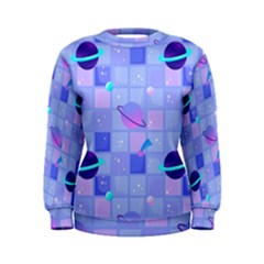 Seamless-pattern-pastel-galaxy-future Women s Sweatshirt by Salman4z
