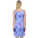 Seamless-pattern-pastel-galaxy-future Sleeveless Satin Nightdress View2