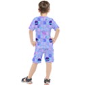 Seamless-pattern-pastel-galaxy-future Kids  Tee and Shorts Set View2