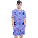 Seamless-pattern-pastel-galaxy-future Men s Mesh Tee and Shorts Set View1