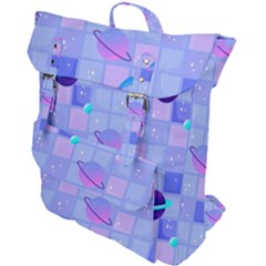 Seamless-pattern-pastel-galaxy-future Buckle Up Backpack by Salman4z