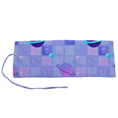 Seamless-pattern-pastel-galaxy-future Roll Up Canvas Pencil Holder (s) by Salman4z