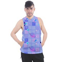 Seamless-pattern-pastel-galaxy-future Men s Sleeveless Hoodie by Salman4z