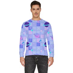 Seamless-pattern-pastel-galaxy-future Men s Fleece Sweatshirt by Salman4z