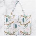 Pattern-sloth-woodland Zipper Medium Tote Bag View1