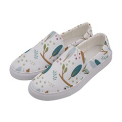 Pattern-sloth-woodland Women s Canvas Slip Ons by Salman4z
