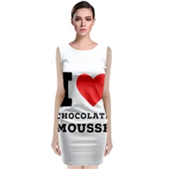 I Love Chocolate Mousse Sleeveless Velvet Midi Dress by ilovewhateva