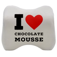 I Love Chocolate Mousse Velour Head Support Cushion by ilovewhateva