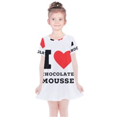 I Love Chocolate Mousse Kids  Simple Cotton Dress by ilovewhateva