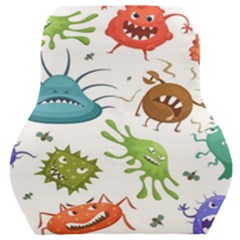 Dangerous-streptococcus-lactobacillus-staphylococcus-others-microbes-cartoon-style-vector-seamless Car Seat Back Cushion  by Salman4z
