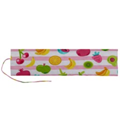 Tropical-fruits-berries-seamless-pattern Roll Up Canvas Pencil Holder (l) by Salman4z