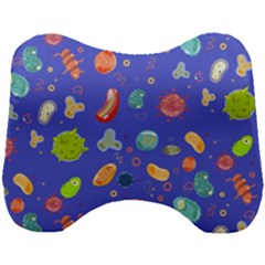 Virus-seamless-pattern Head Support Cushion by Salman4z