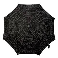 Math-equations-formulas-pattern Hook Handle Umbrellas (small) by Salman4z
