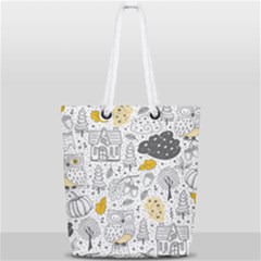 Doodle-seamless-pattern-with-autumn-elements Full Print Rope Handle Tote (small) by Salman4z