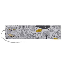 Doodle-seamless-pattern-with-autumn-elements Roll Up Canvas Pencil Holder (l) by Salman4z