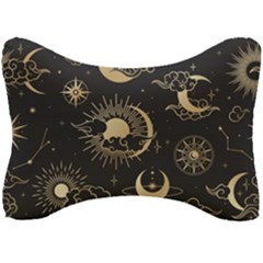 Asian-seamless-pattern-with-clouds-moon-sun-stars-vector-collection-oriental-chinese-japanese-korean Seat Head Rest Cushion by Salman4z
