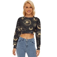 Asian-seamless-pattern-with-clouds-moon-sun-stars-vector-collection-oriental-chinese-japanese-korean Lightweight Long Sleeve Sweatshirt by Salman4z