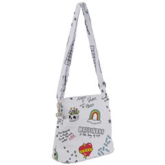 Abstract-fashion-background-suitable-fabric-printing Zipper Messenger Bag by Salman4z