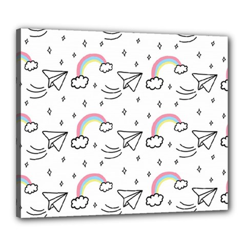 Cute-art-print-pattern Canvas 24  X 20  (stretched) by Salman4z