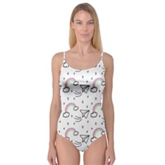 Cute-art-print-pattern Camisole Leotard  by Salman4z