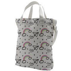 Cute-art-print-pattern Canvas Messenger Bag by Salman4z