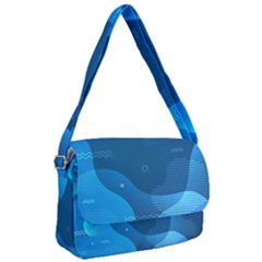 Abstract-classic-blue-background Courier Bag by Salman4z