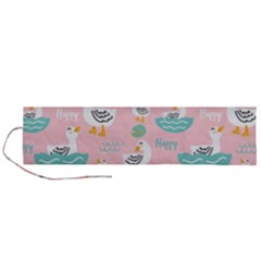 Cute-happy-duck-gift-card-design-seamless-pattern-template Roll Up Canvas Pencil Holder (l) by Salman4z