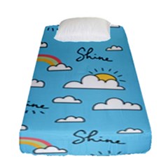 Sky-pattern Fitted Sheet (single Size) by Salman4z