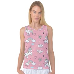 Cute-unicorn-seamless-pattern Women s Basketball Tank Top by Salman4z