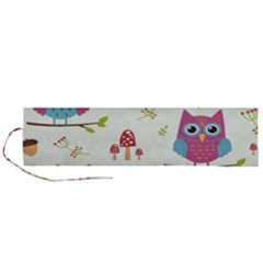 Forest-seamless-pattern-with-cute-owls Roll Up Canvas Pencil Holder (l) by Salman4z