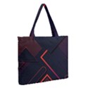 Gradient-geometric-shapes-dark-background-design Zipper Medium Tote Bag View2