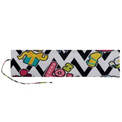 Vector-romantic-love-seamless-pattern Roll Up Canvas Pencil Holder (l) by Salman4z