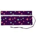 Colorful-stars-hearts-seamless-vector-pattern Roll Up Canvas Pencil Holder (S) View2