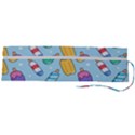 Cute-kawaii-ice-cream-seamless-pattern Roll Up Canvas Pencil Holder (L) View2