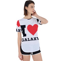 I Love Galaxy  Perpetual Short Sleeve T-shirt by ilovewhateva